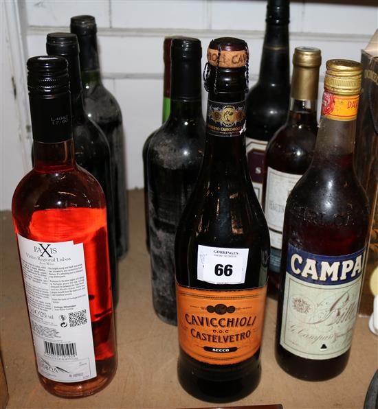 10 bottles of mixed wine etc.
